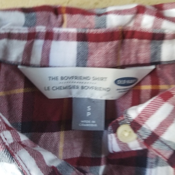 Old navy plaid shirt - Picture 3 of 3